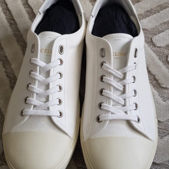 CELINE BLANK LOW LACE UP SNEAKER WITH TOE CAP - Picture 7 of 10
